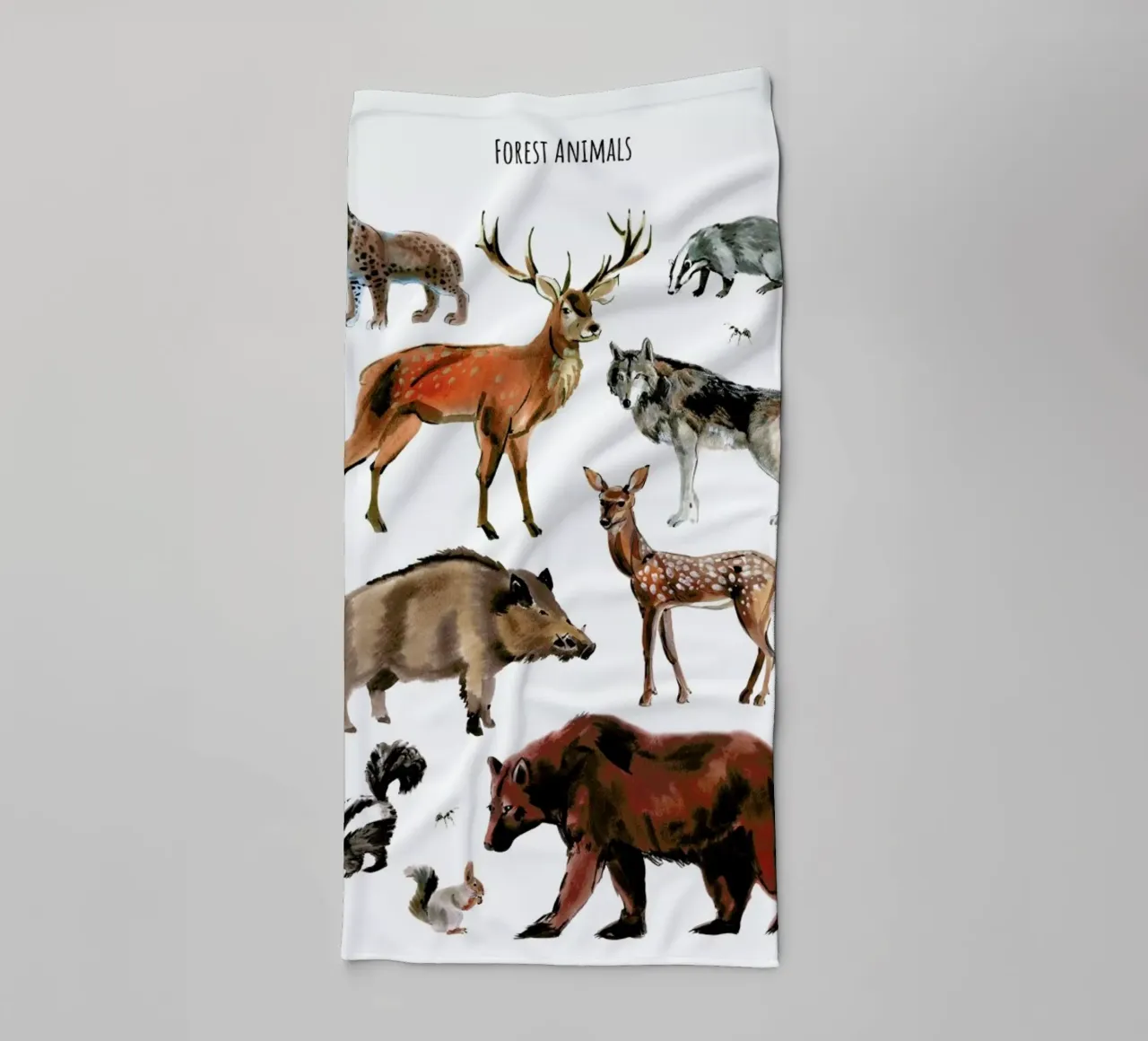Forest Animals asciugamano da bagno da Little Flourishes