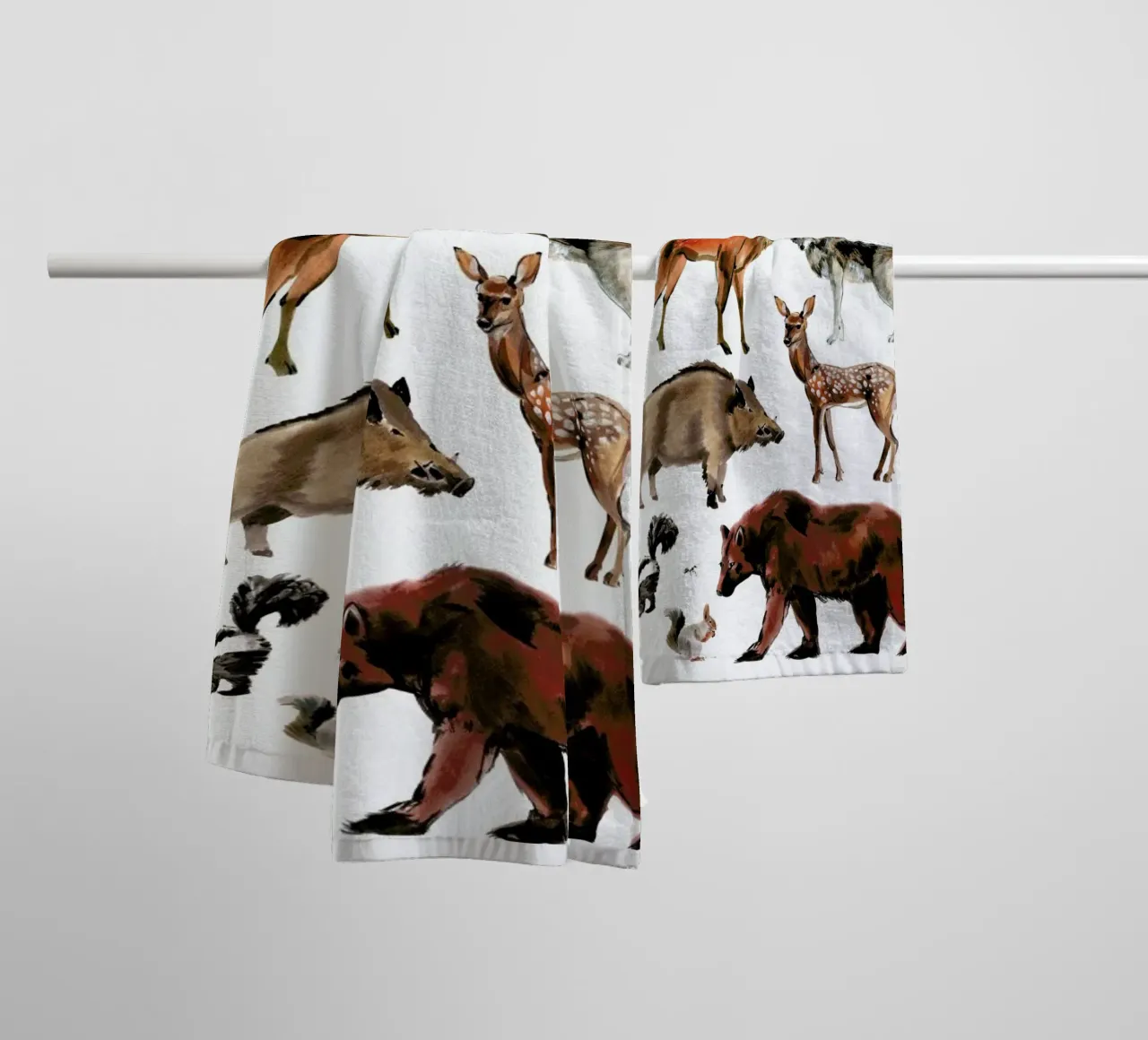 Forest Animals asciugamano da bagno da Little Flourishes