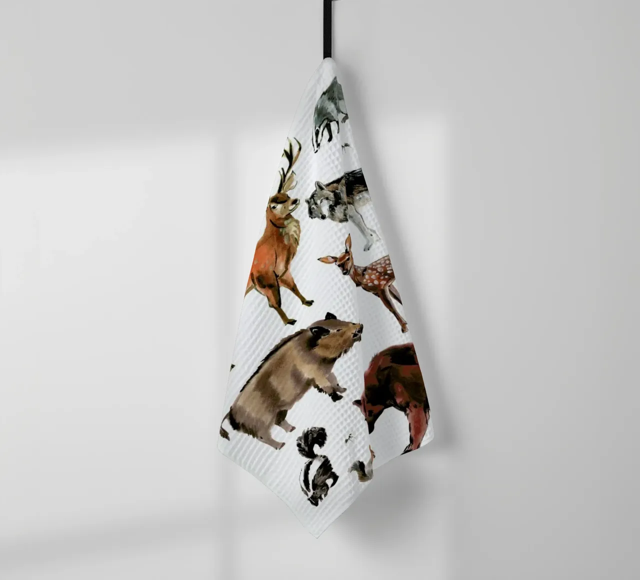 Forest Animals tea towel by Little Flourishes