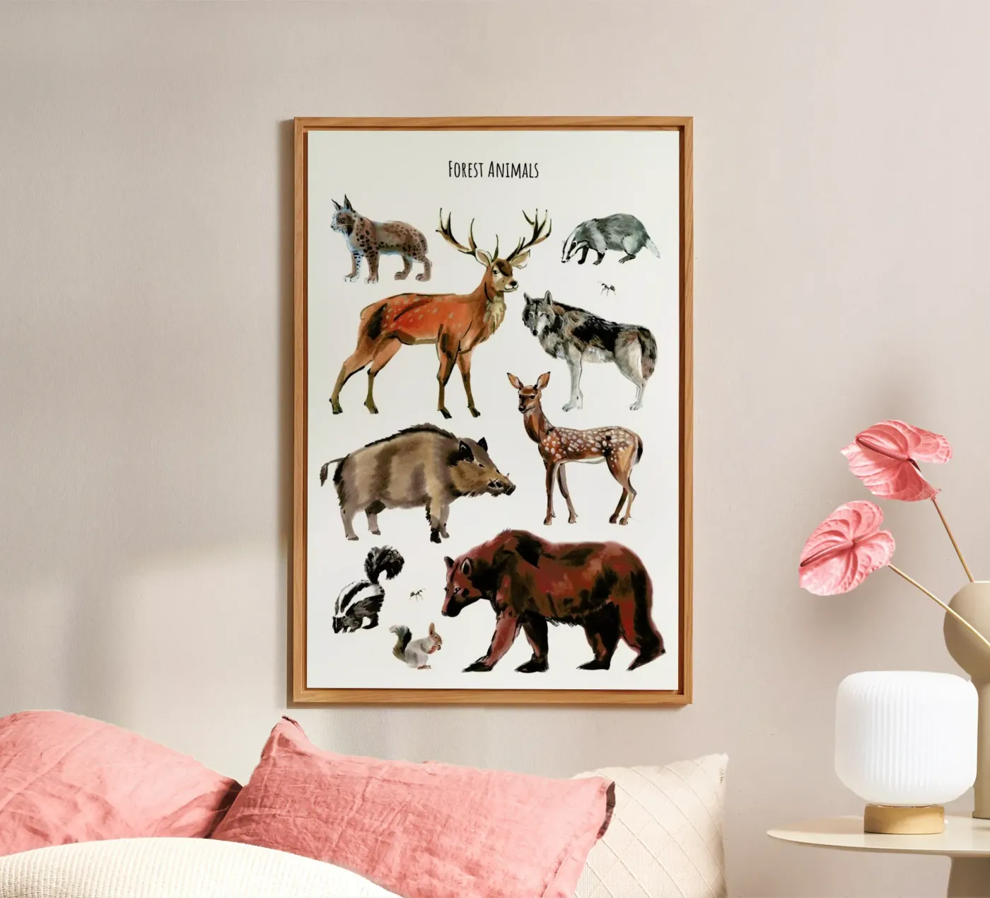 Forest Animals pannello forex da Little Flourishes