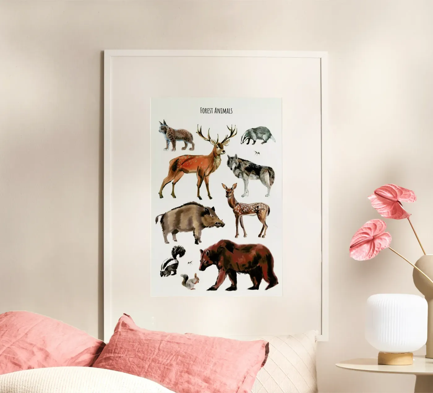 Forest Animals poster da Little Flourishes