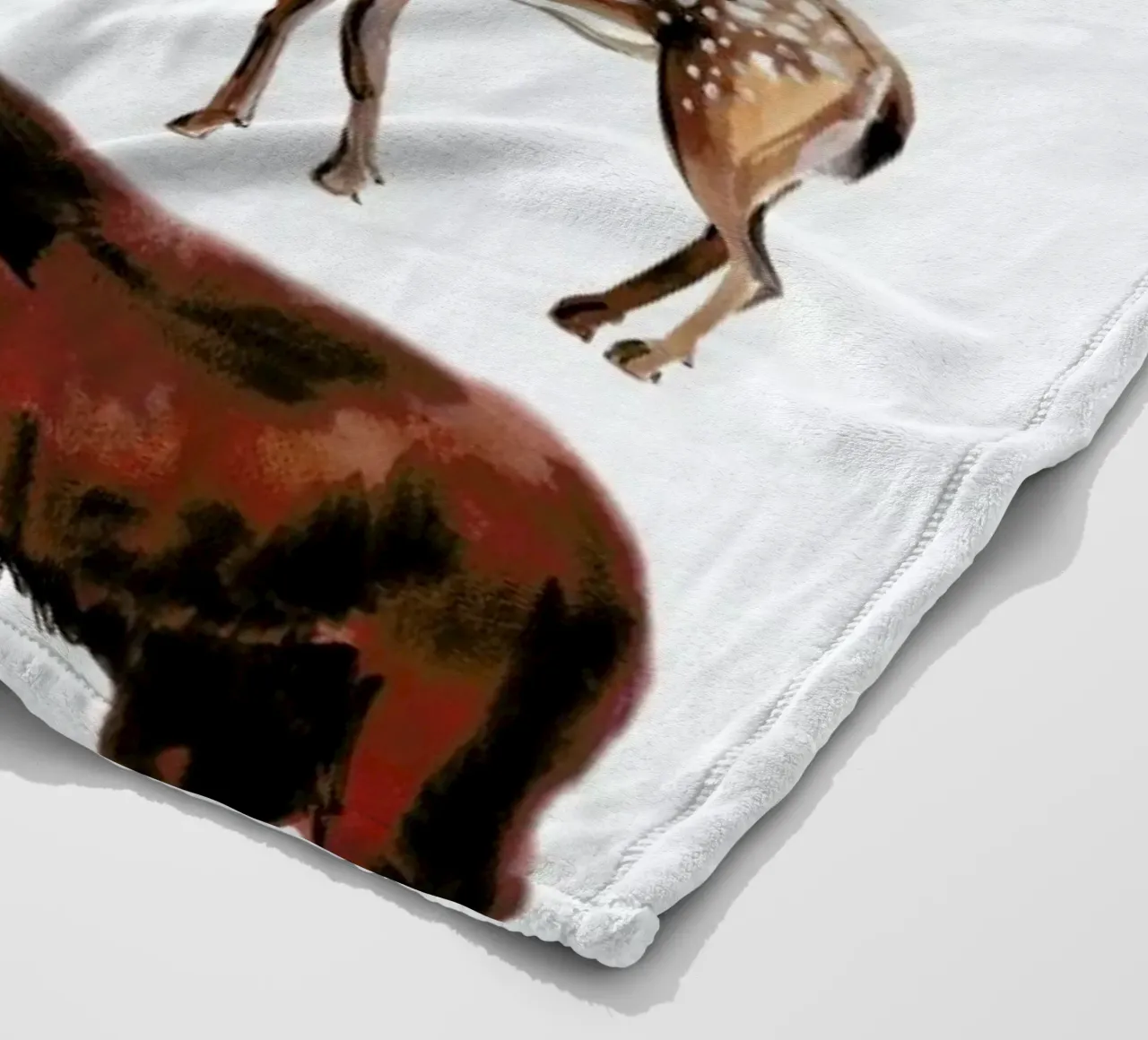 Forest Animals coperta in pile da Little Flourishes