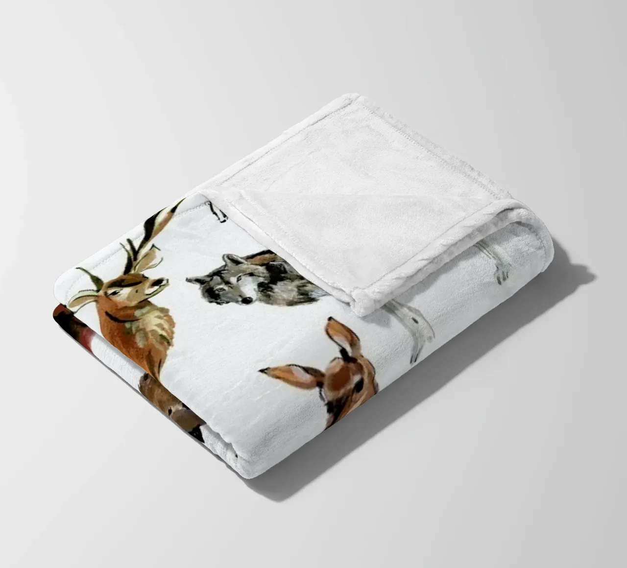 Forest Animals coperta in pile da Little Flourishes