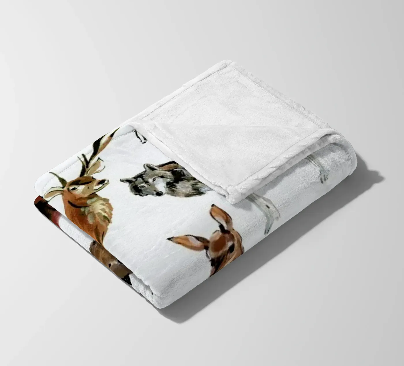 Forest Animals coperta in pile da Little Flourishes