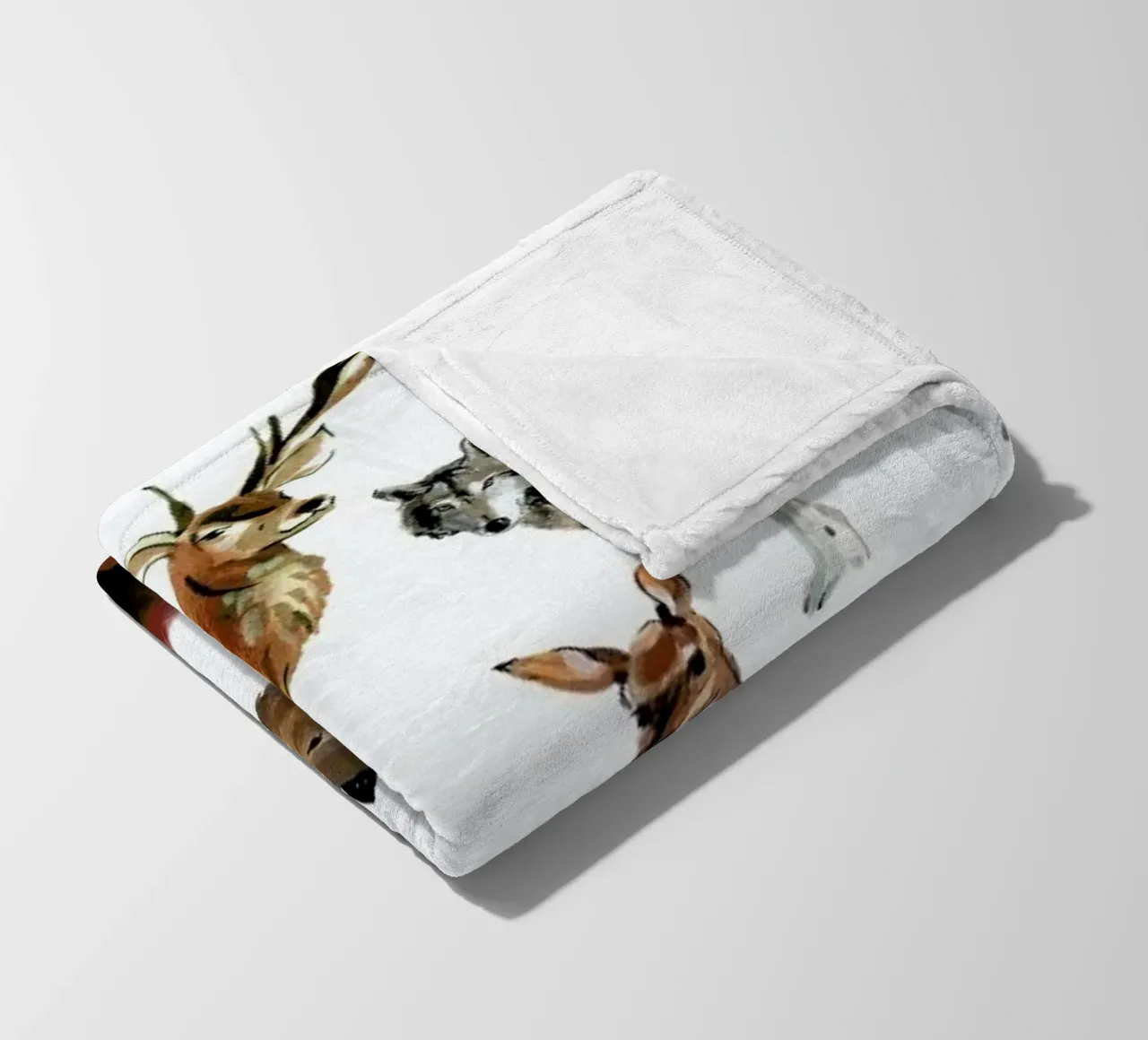 Forest Animals coperta in pile da Little Flourishes