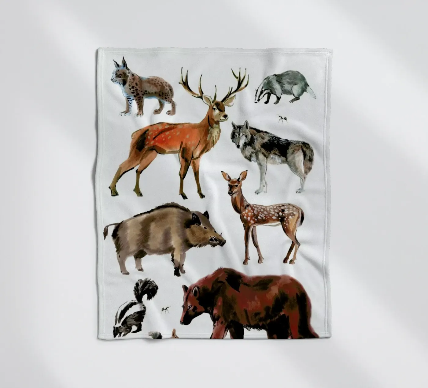 Forest Animals fleecedeken van Little Flourishes