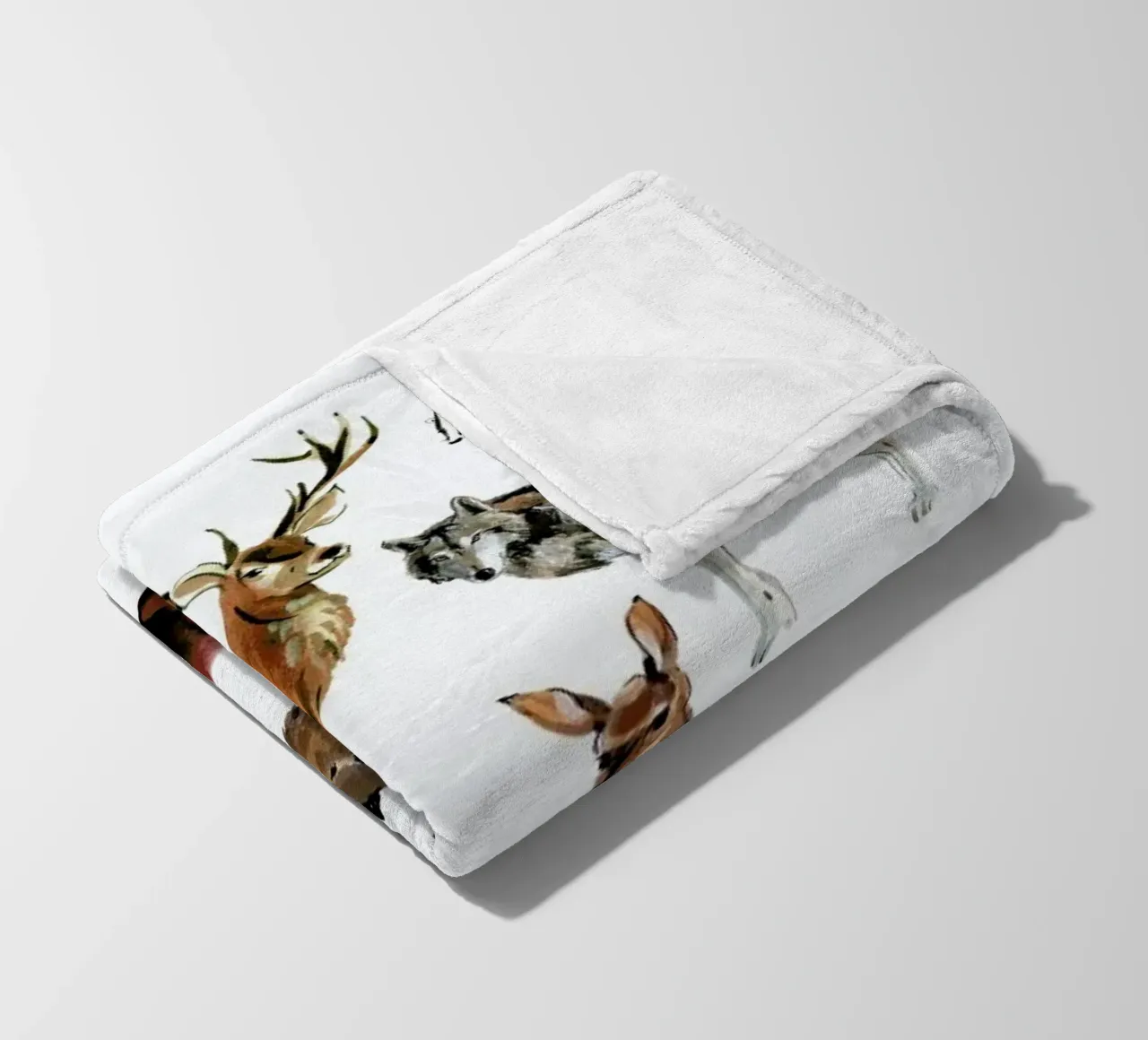 Forest Animals coperta in pile da Little Flourishes
