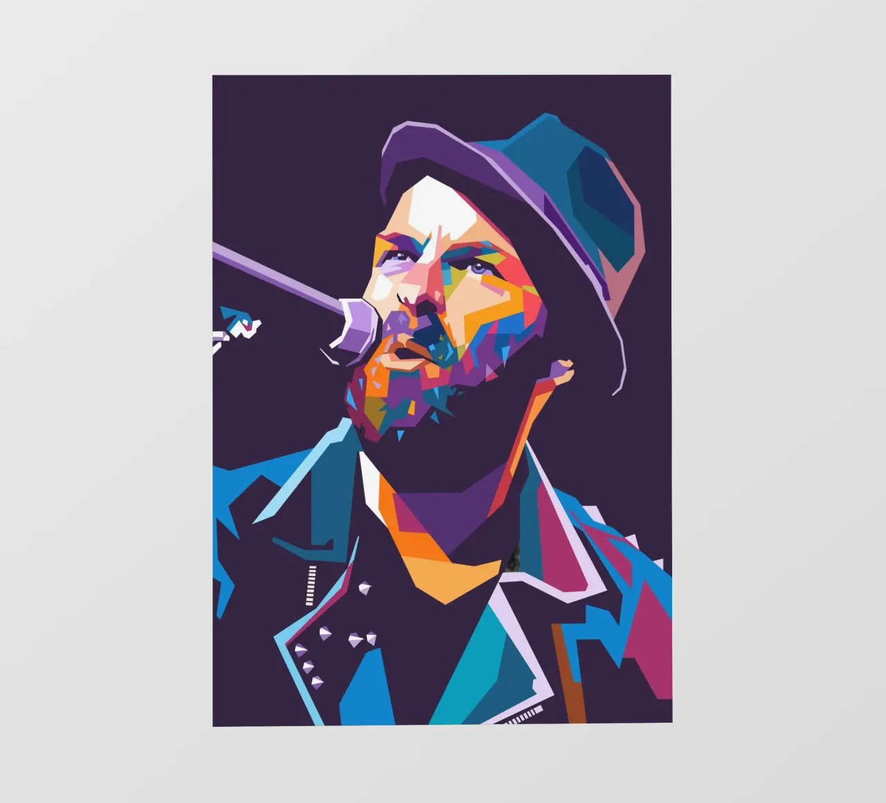 Tim Armstrong Rancid pop art pellicola backlit da Hantamrata