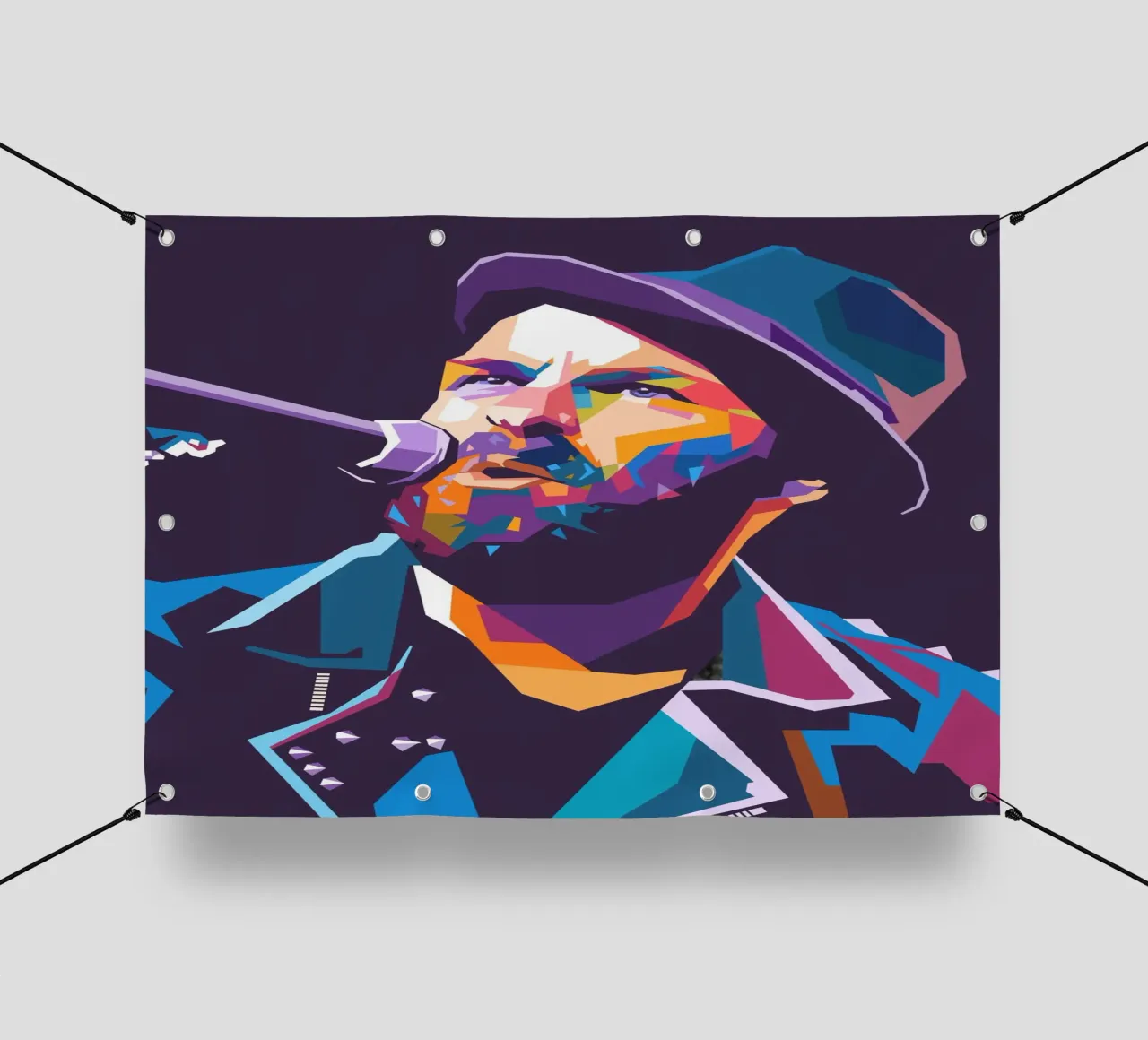 Tim Armstrong Rancid pop art telo in pvc da Hantamrata