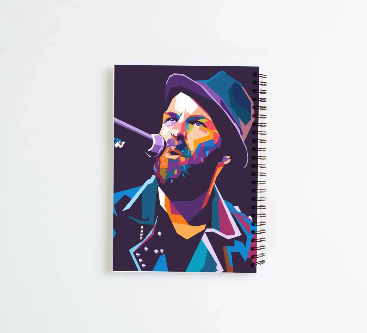 Tim Armstrong Rancid pop art spiral notebook by Hantamrata
