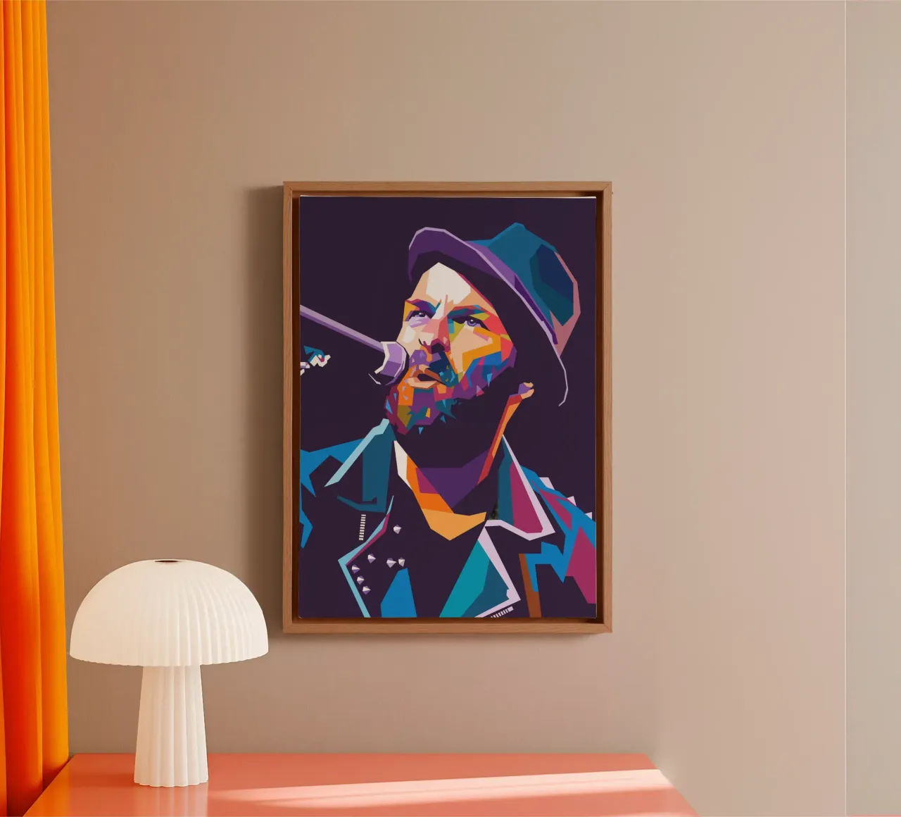 Tim Armstrong Rancid pop art tela da Hantamrata