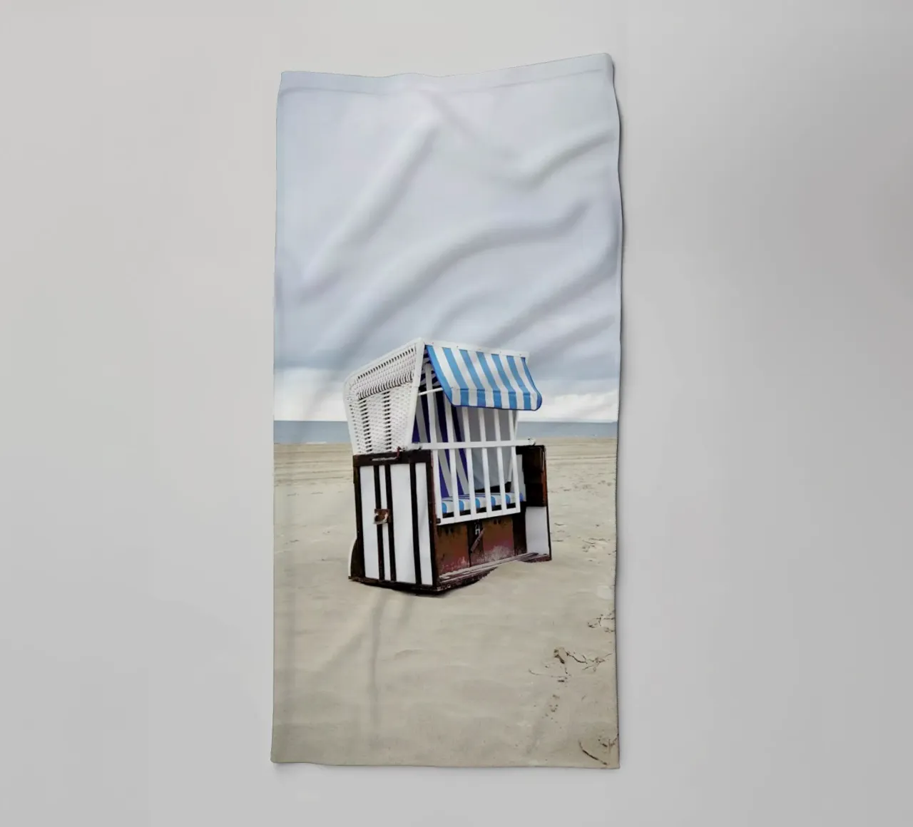 Beach Hut asciugamano da bagno da METROPOLIS