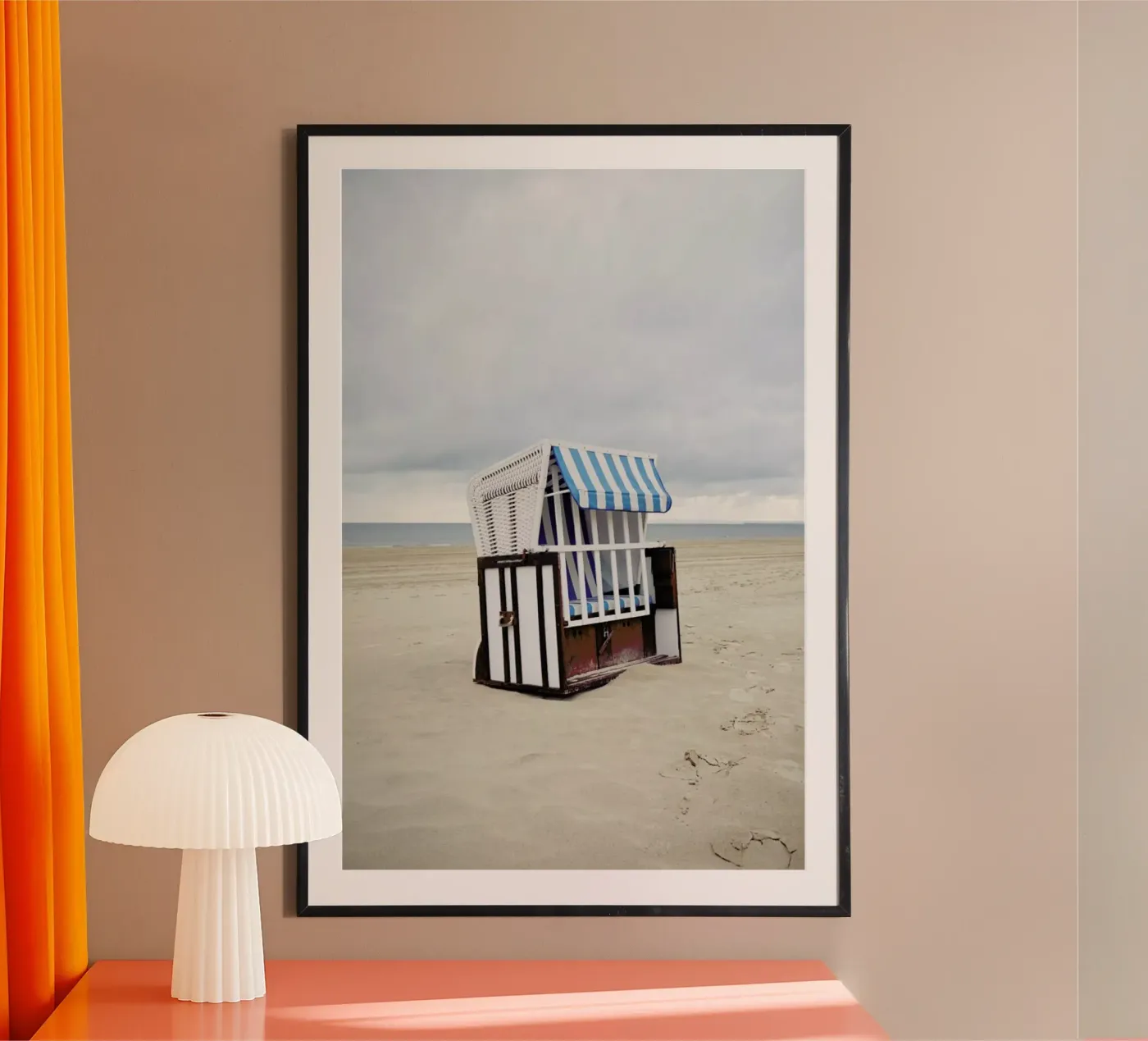 Beach Hut poster by METROPOLIS