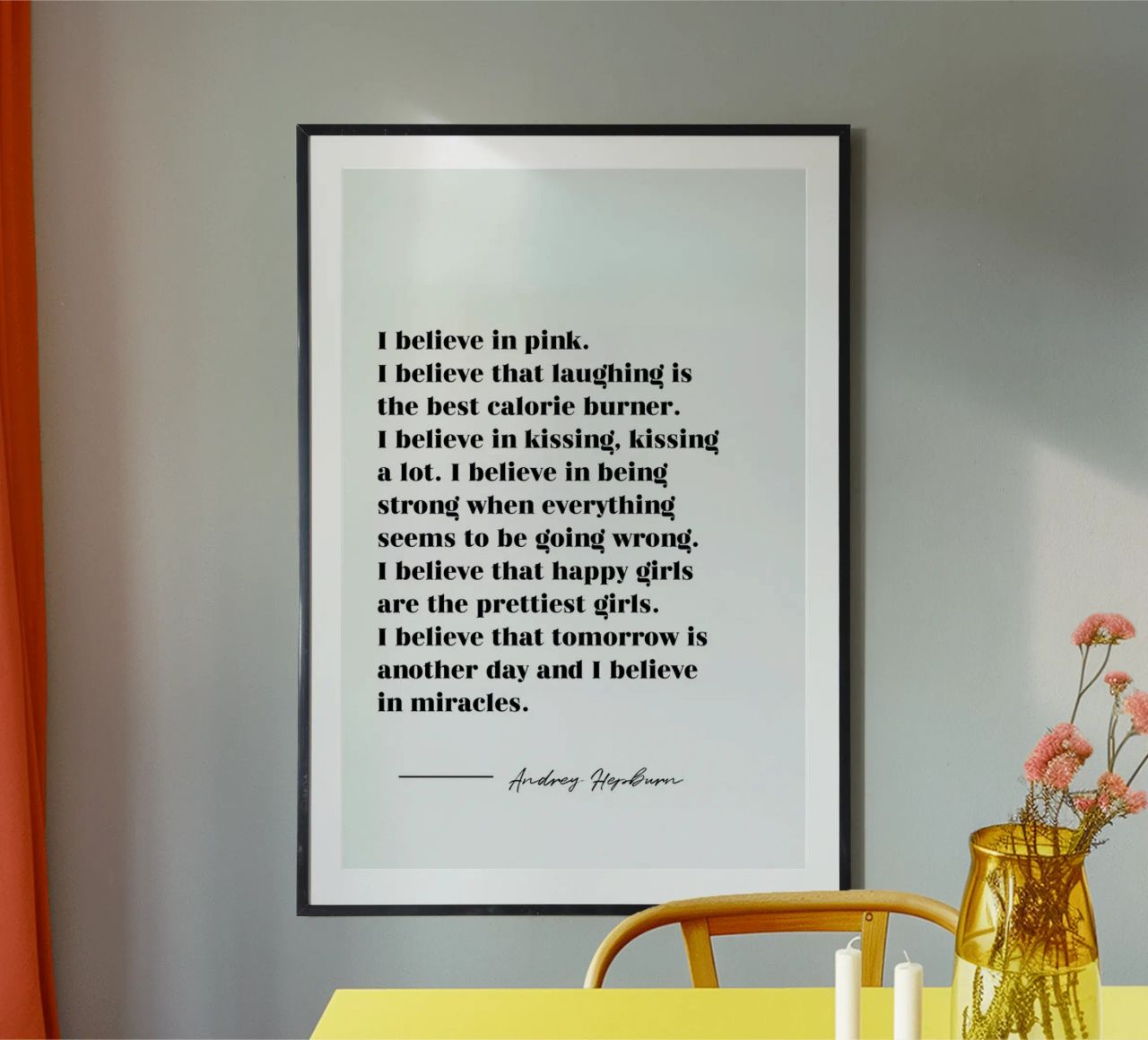 Believe in Miracles poster by typed