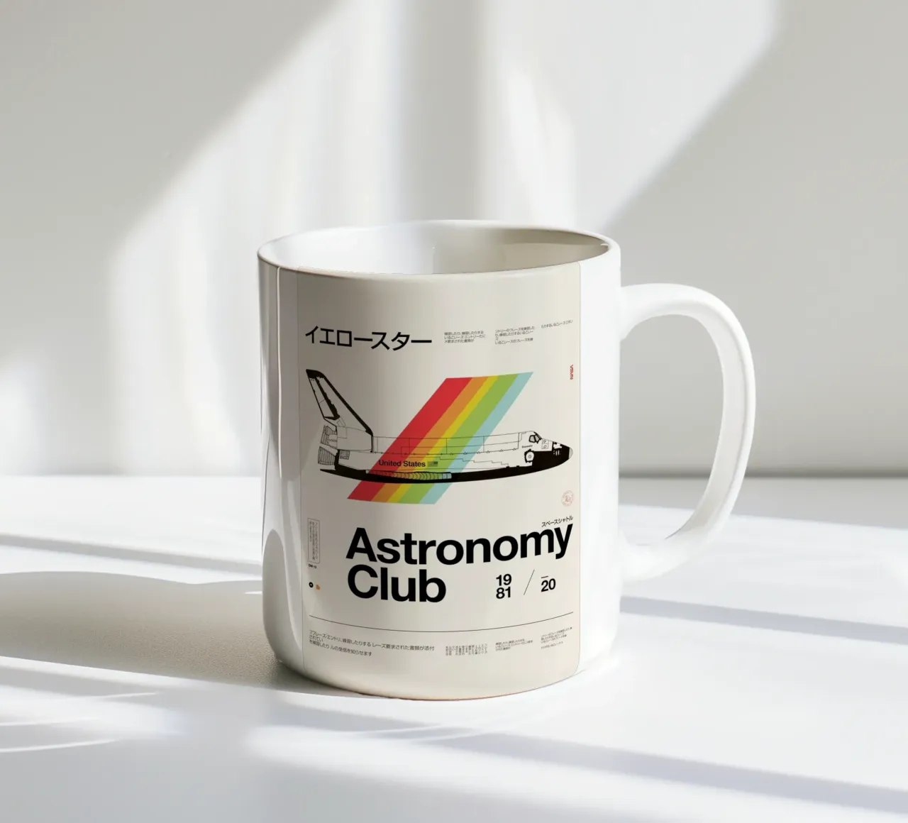 Astro Club tazza in ceramica da Florent Bodart