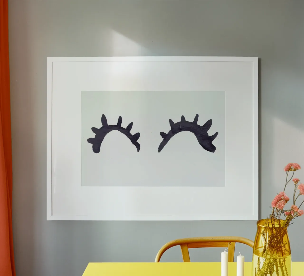 Eyes poster con telaio in legno da Dead Language