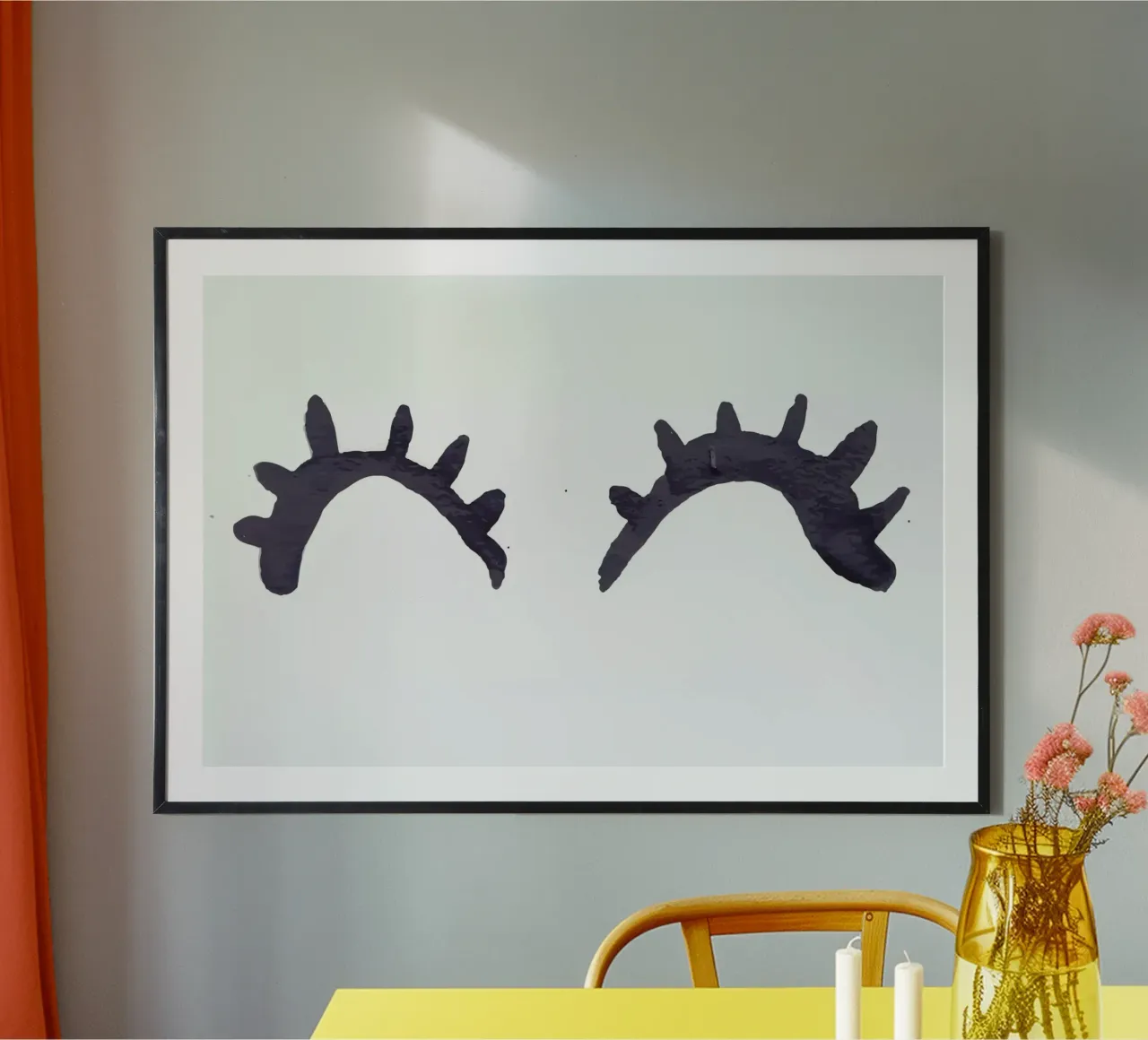 Eyes poster con telaio in legno da Dead Language