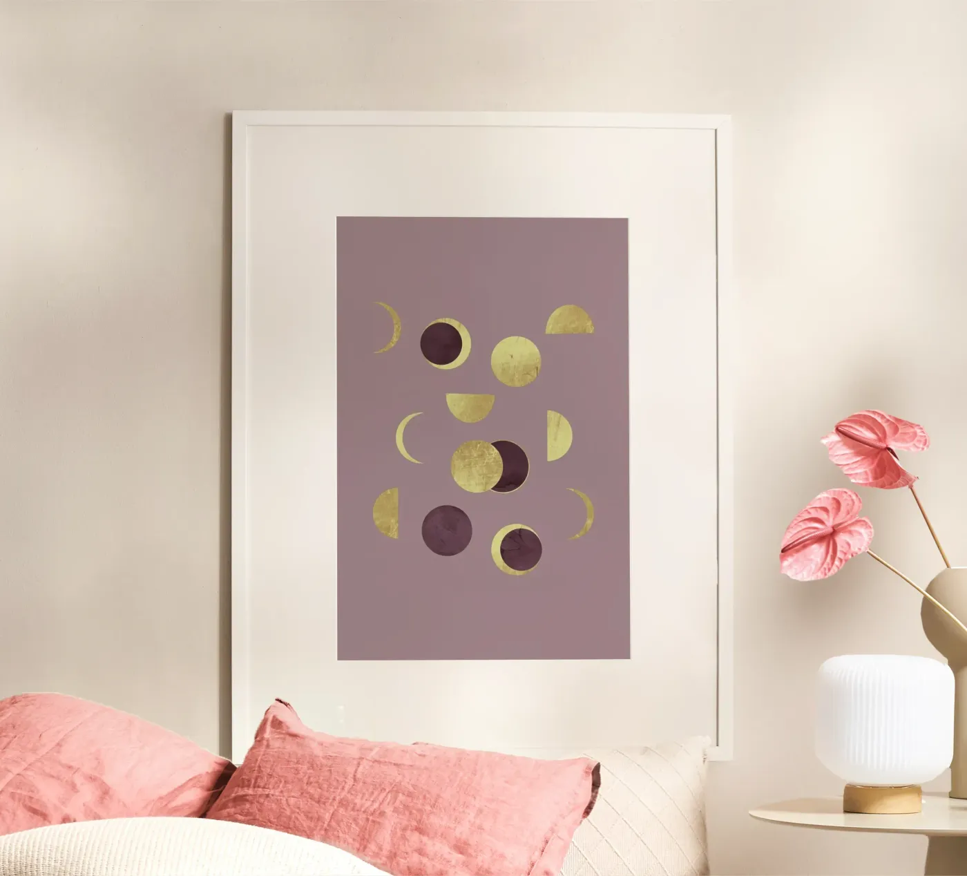Moons Gold poster by cafelab