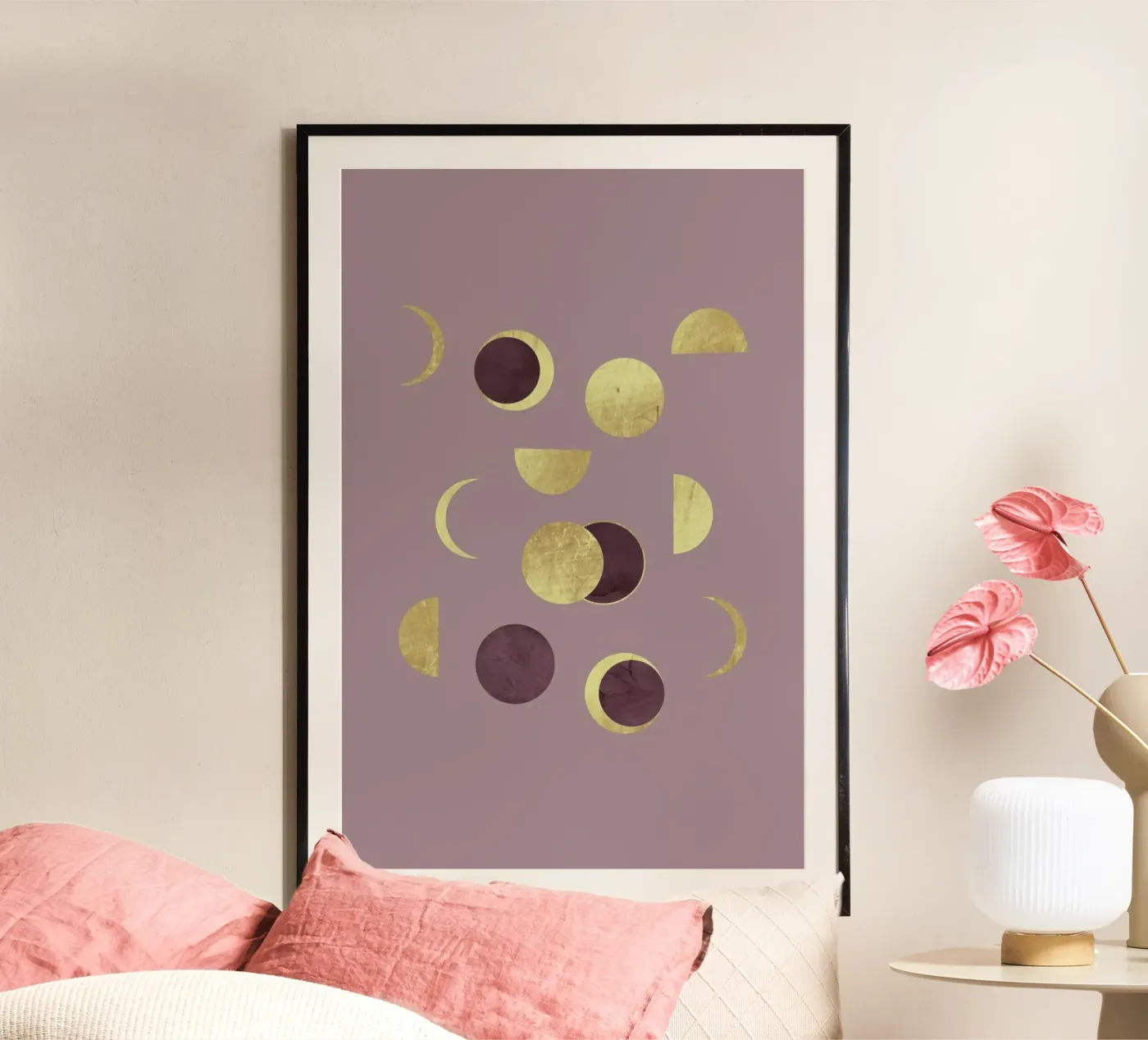 Moons Gold poster by cafelab
