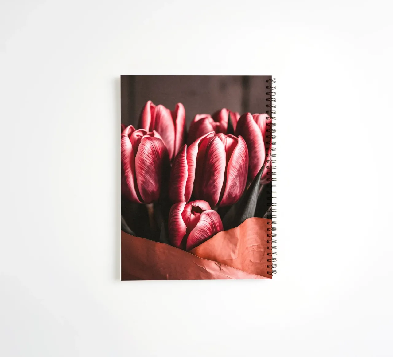 Wrapped in Bloom spiral notebook by BLICKPUNKT