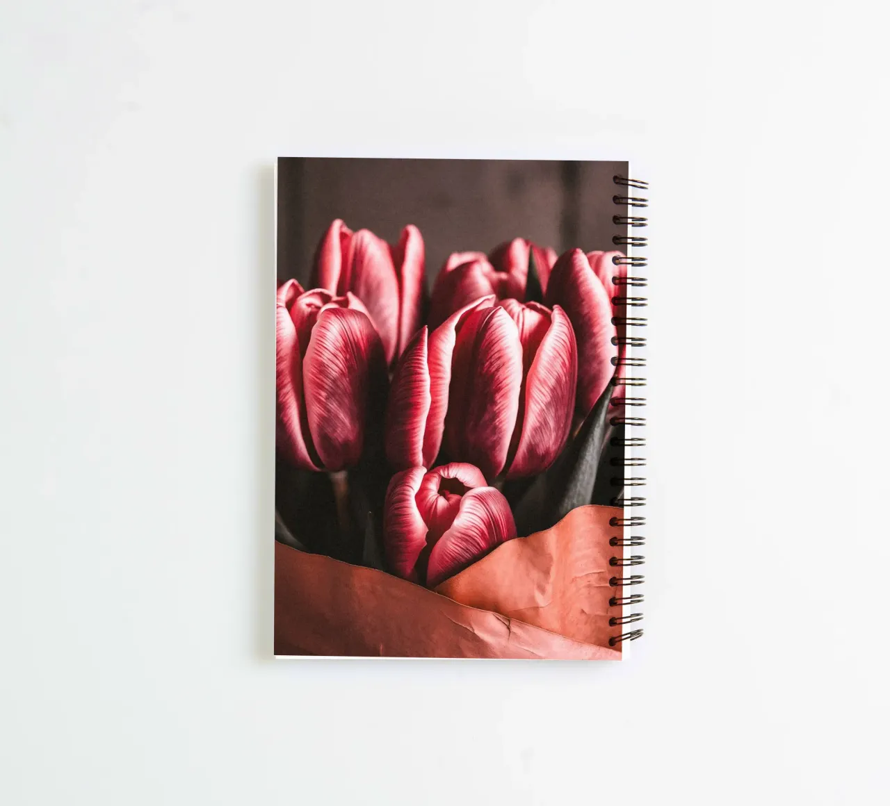 Wrapped in Bloom spiral notebook by BLICKPUNKT