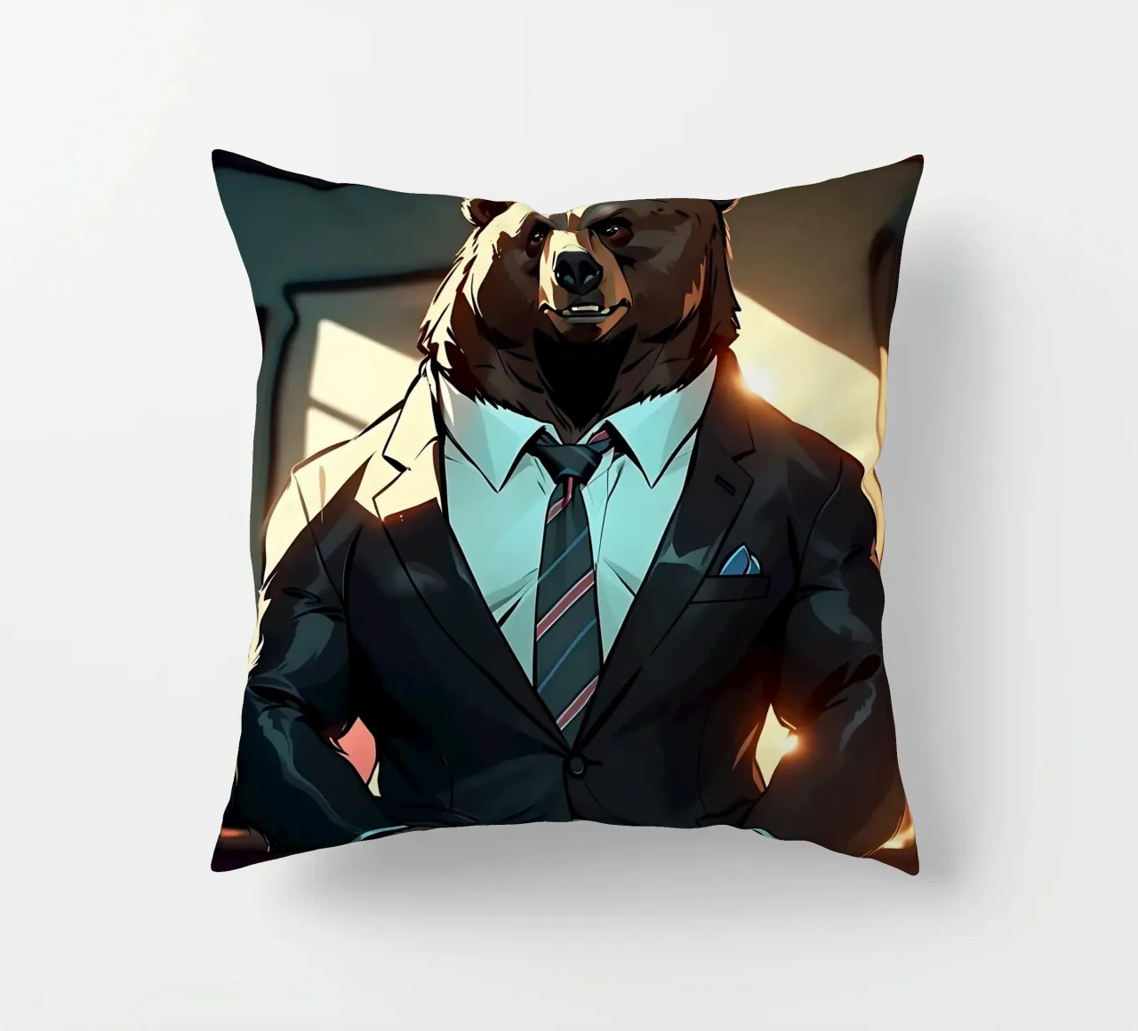 Orso_Stile_C_1 cuscino da Tierisch bunt by LK