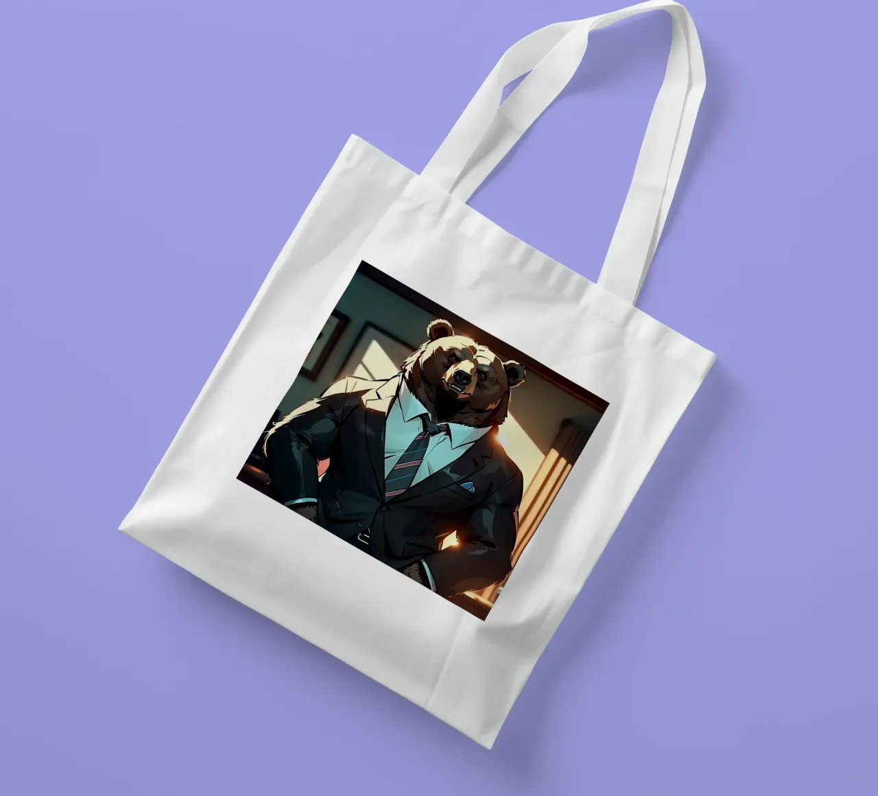 Orso_Stile_C_1 borsa in juta da Tierisch bunt by LK