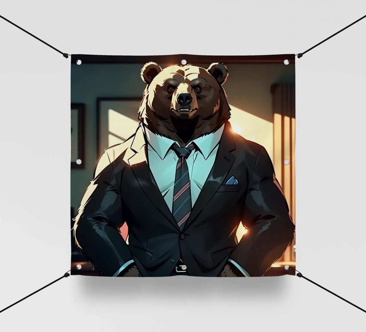 Orso_Stile_C_1 telo in pvc da Tierisch bunt by LK