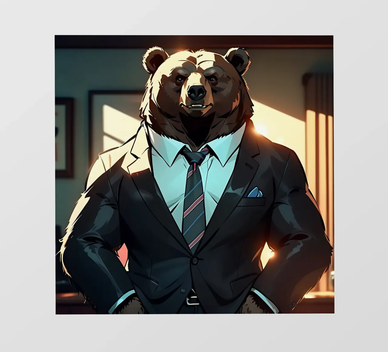 Orso_Stile_C_1 telo in pvc da Tierisch bunt by LK