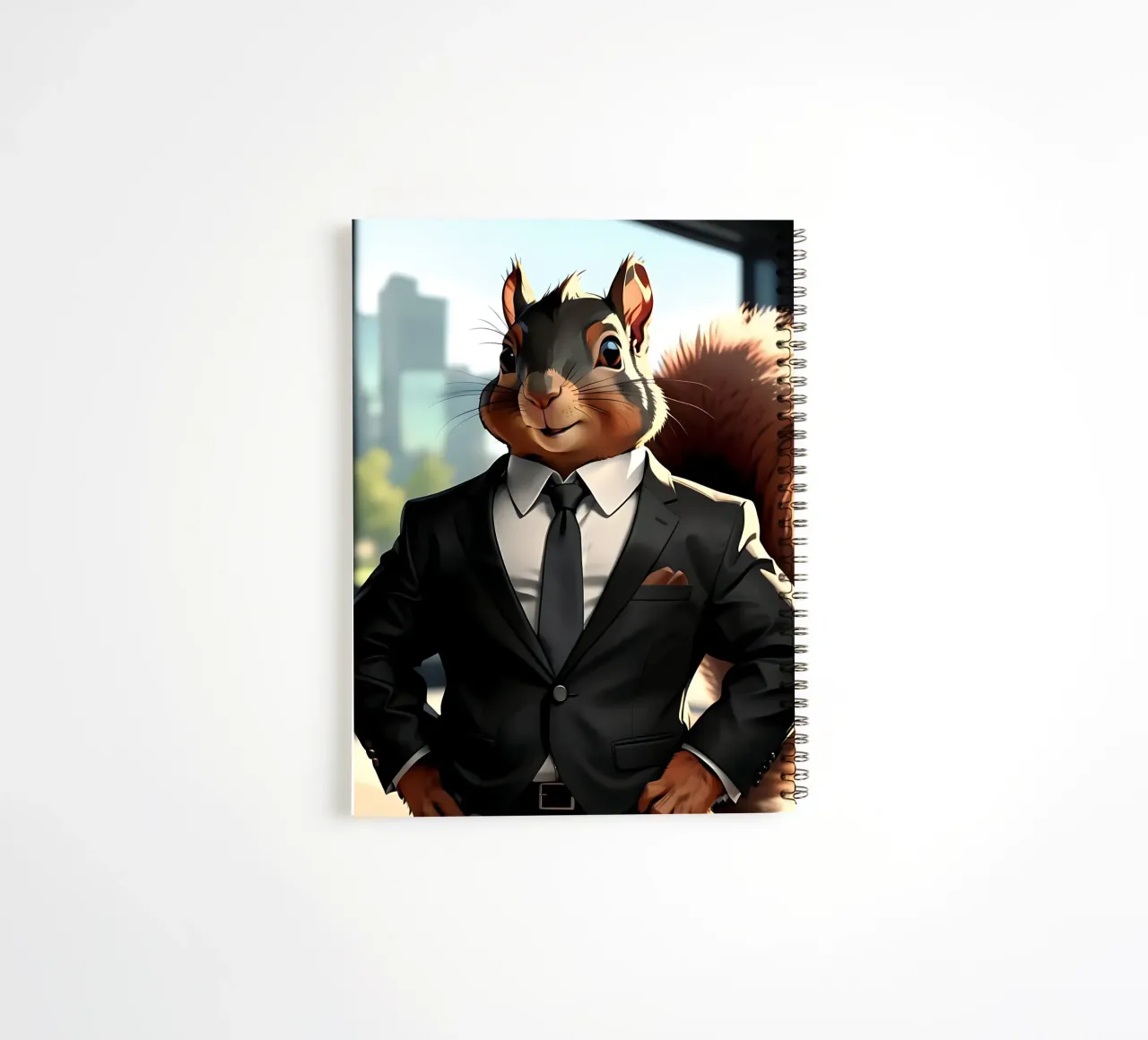 Squirrel_Style_C_1 spiral notebook by Tierisch bunt by LK
