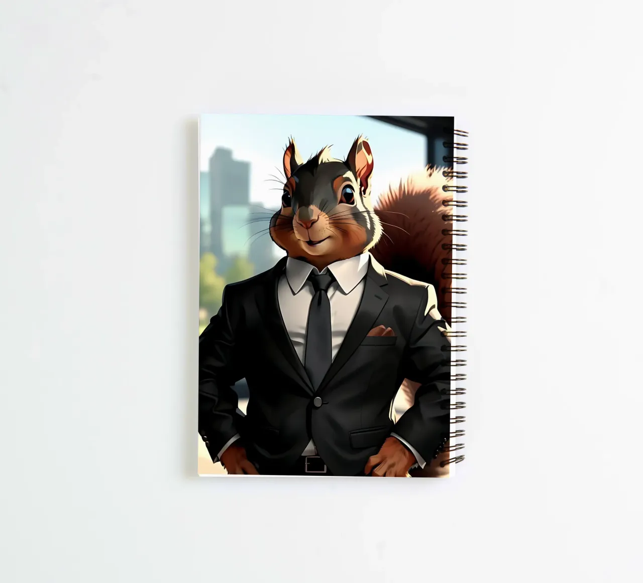 Squirrel_Style_C_1 spiral notebook by Tierisch bunt by LK