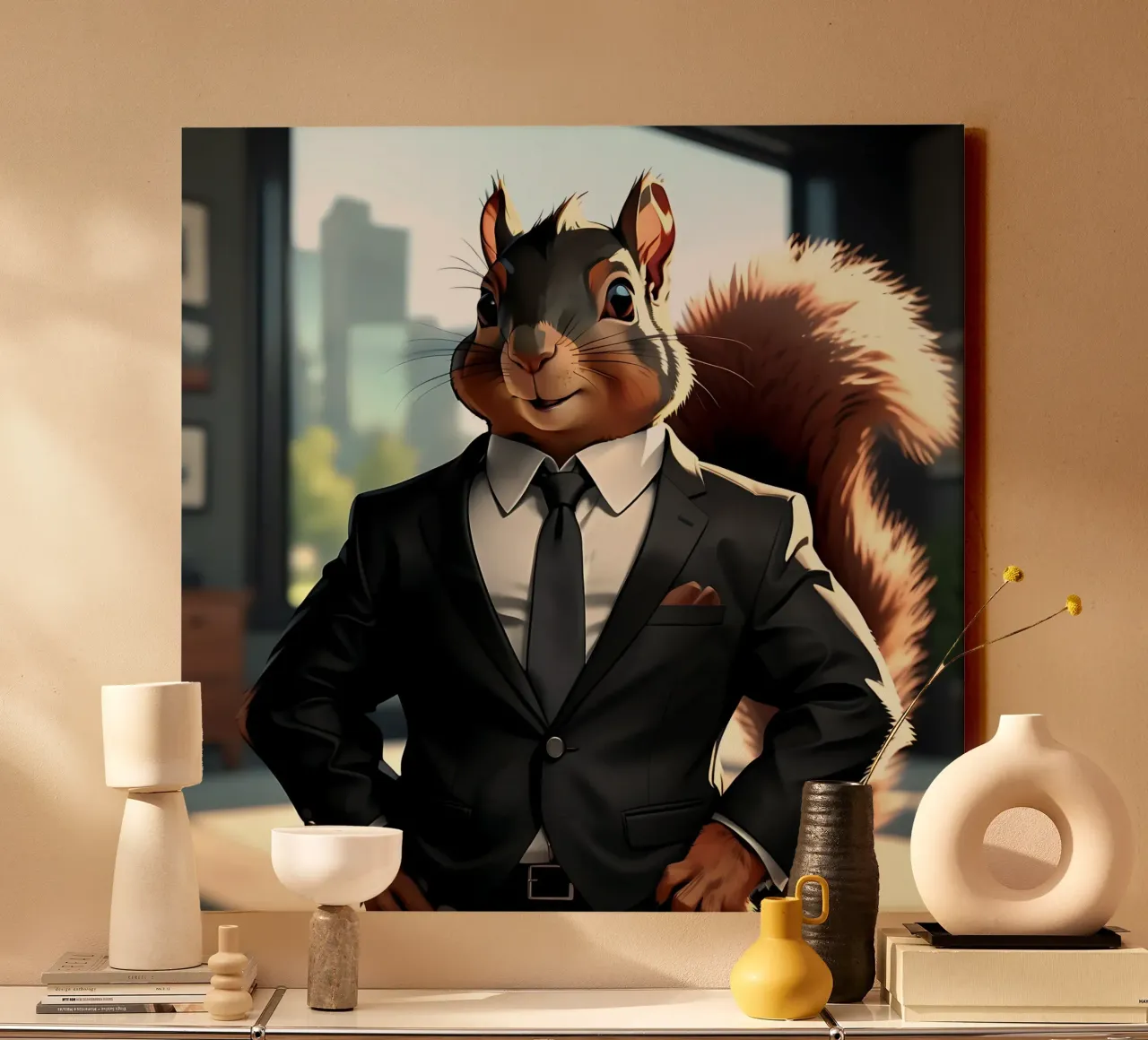 Squirrel_Style_C_1 canvas by Tierisch bunt by LK