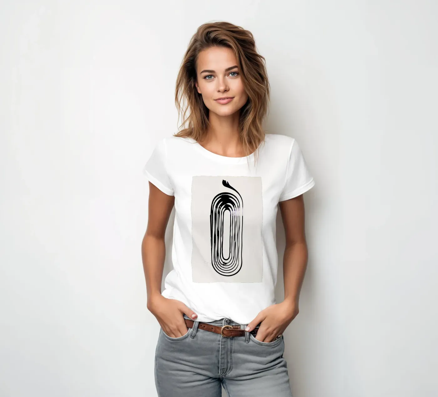 Loop t-shirt da donna da Graphite