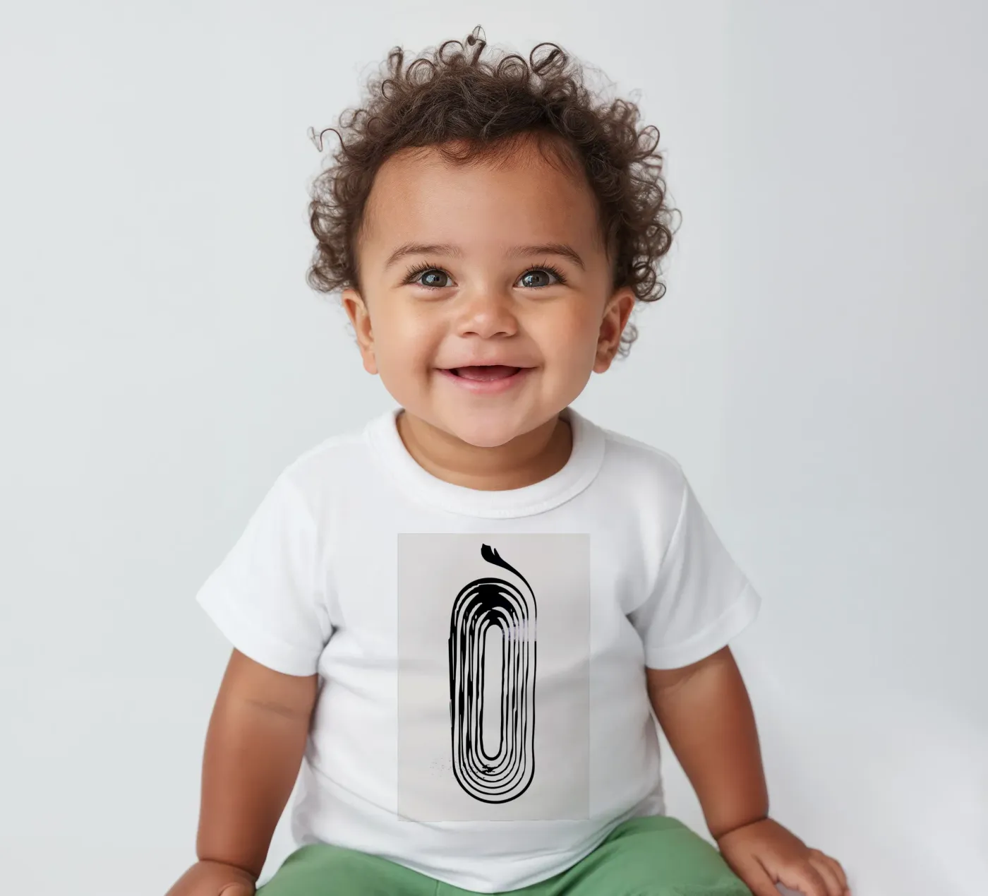 Loop maglietta neonato da Graphite