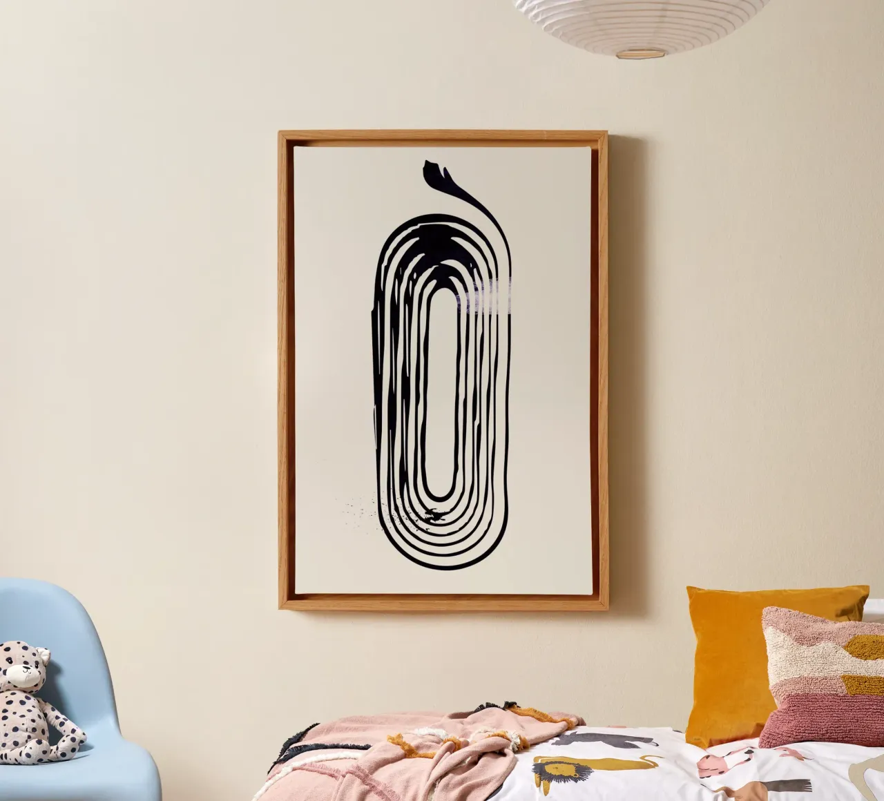 Loop Leinwand von Graphite