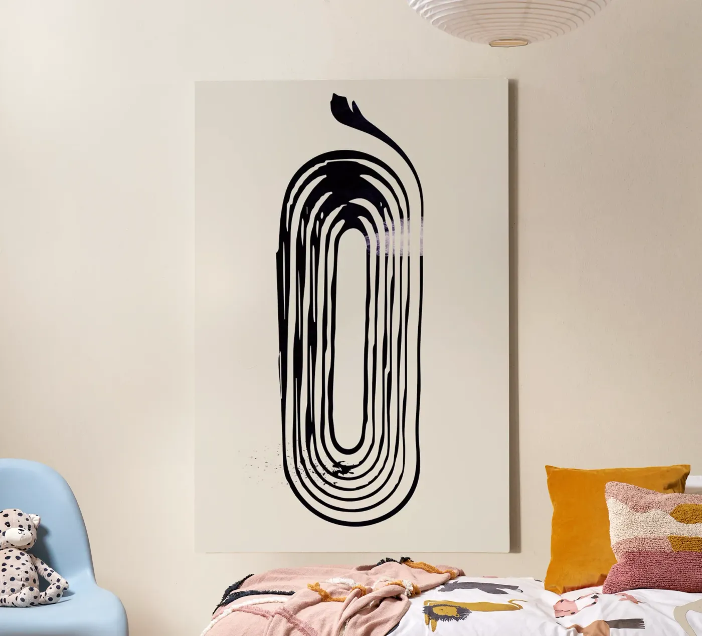 Loop Leinwand von Graphite