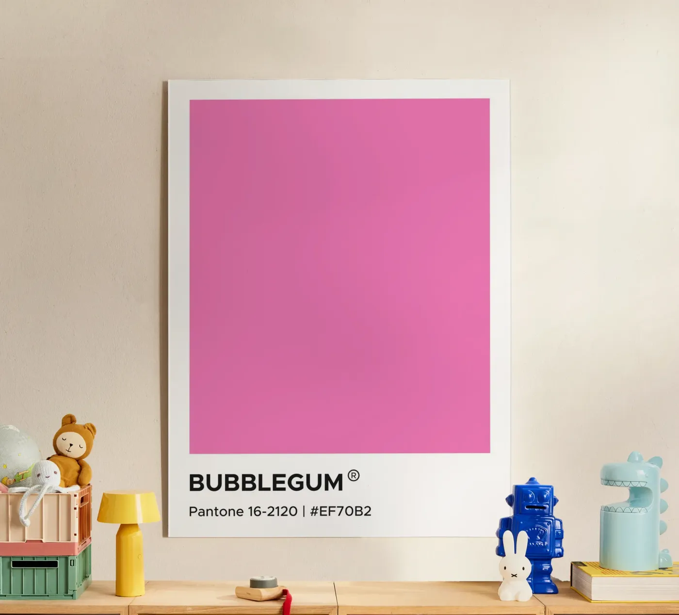 Pantone Bubblegum plexiglass da Paigaam Studio