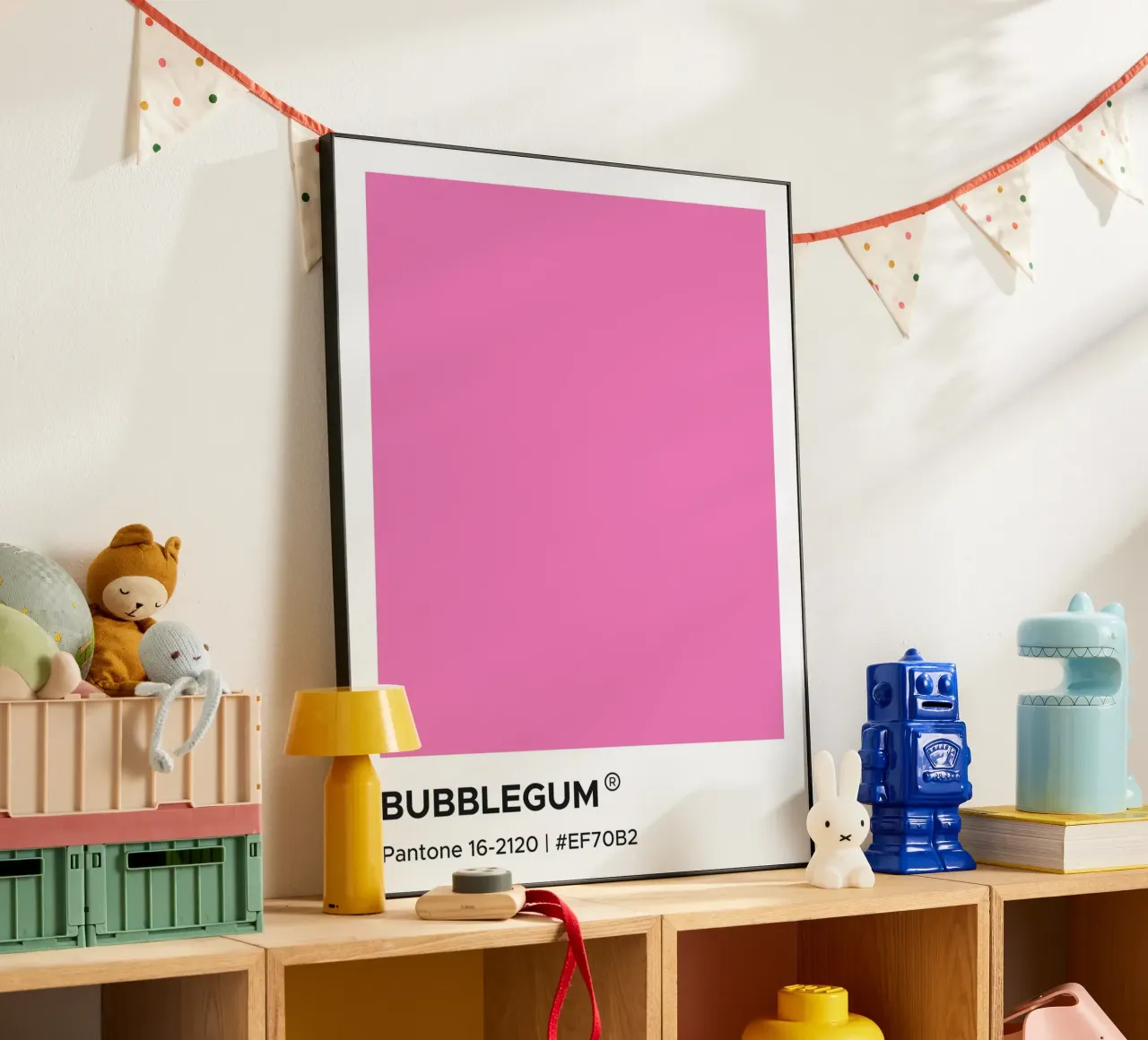 Pantone Bubblegum alluminio dibond da Paigaam Studio