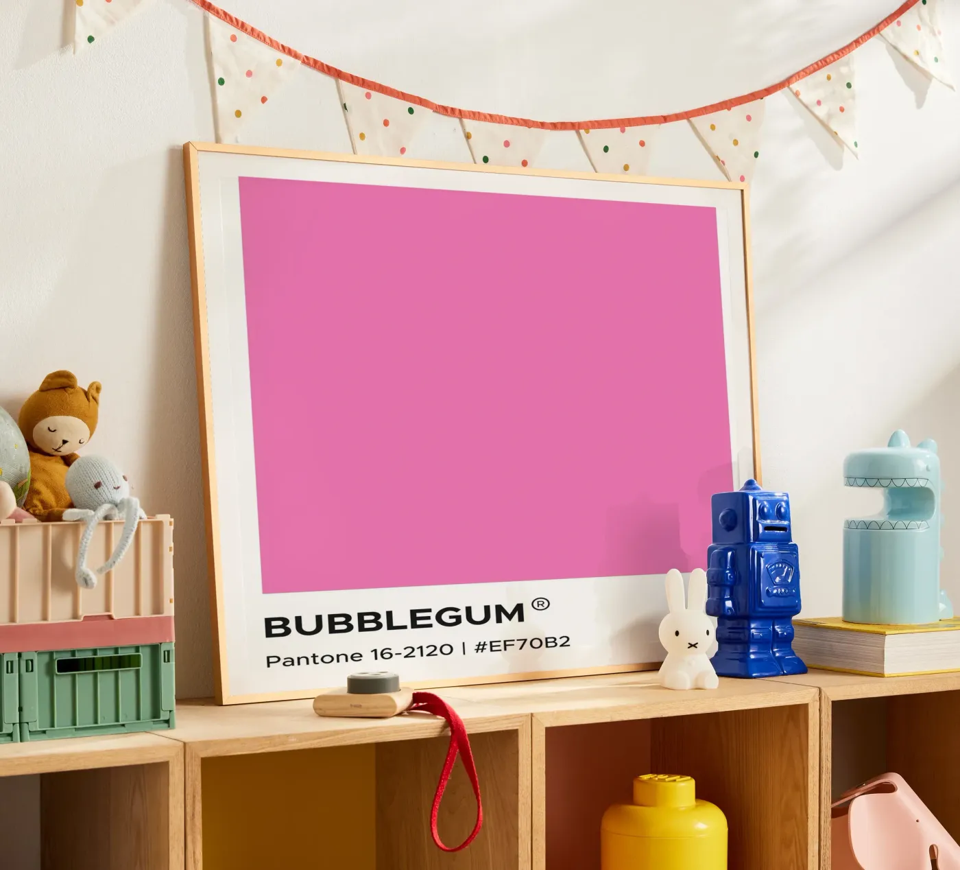 Pantone Bubblegum poster da Paigaam Studio