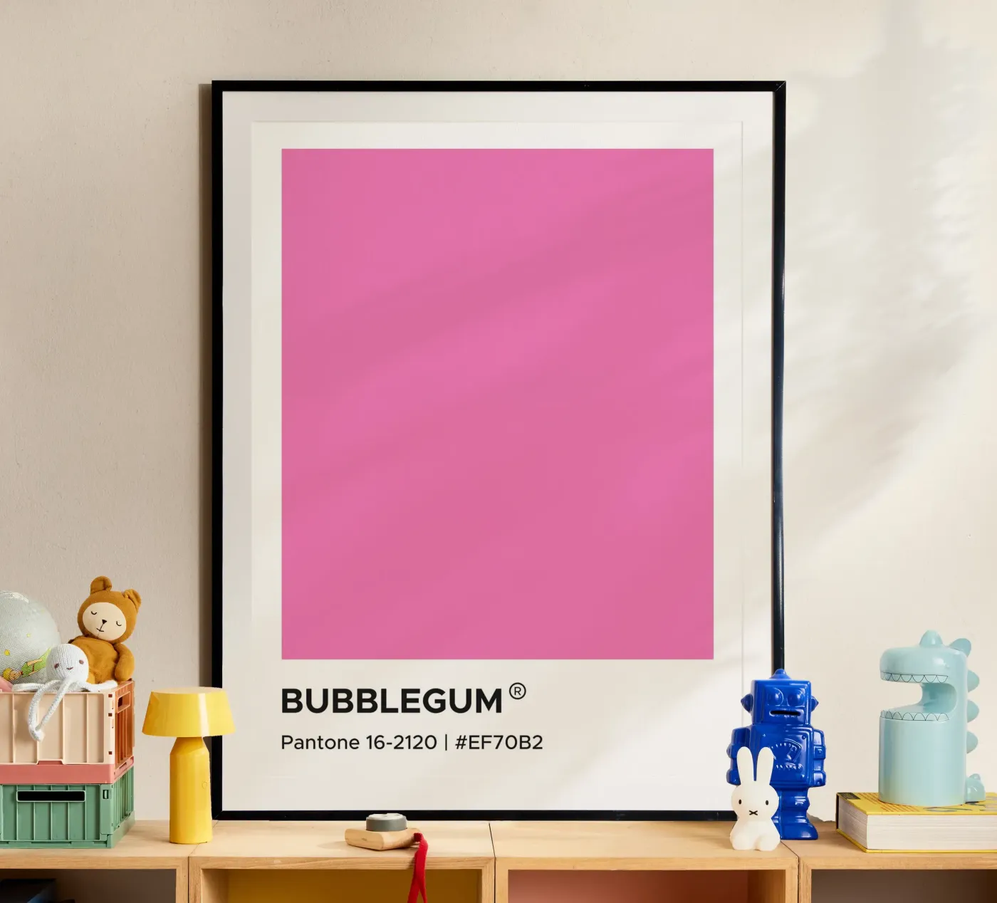 Pantone Bubblegum poster da Paigaam Studio