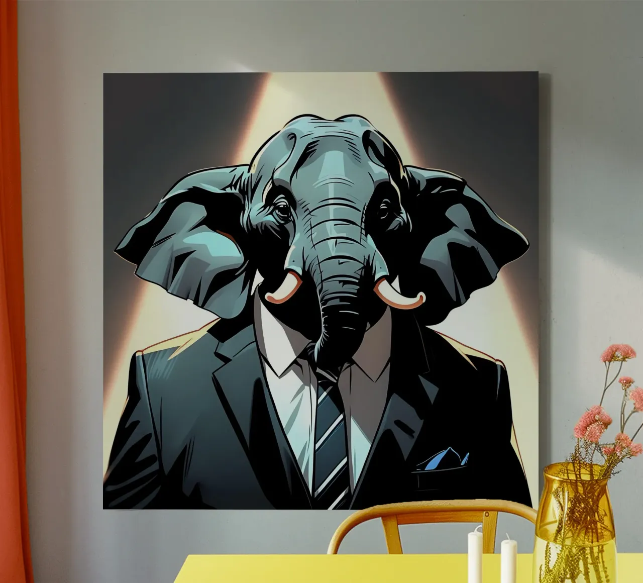 Elephant_Style_C_1 canvas by Tierisch bunt by LK
