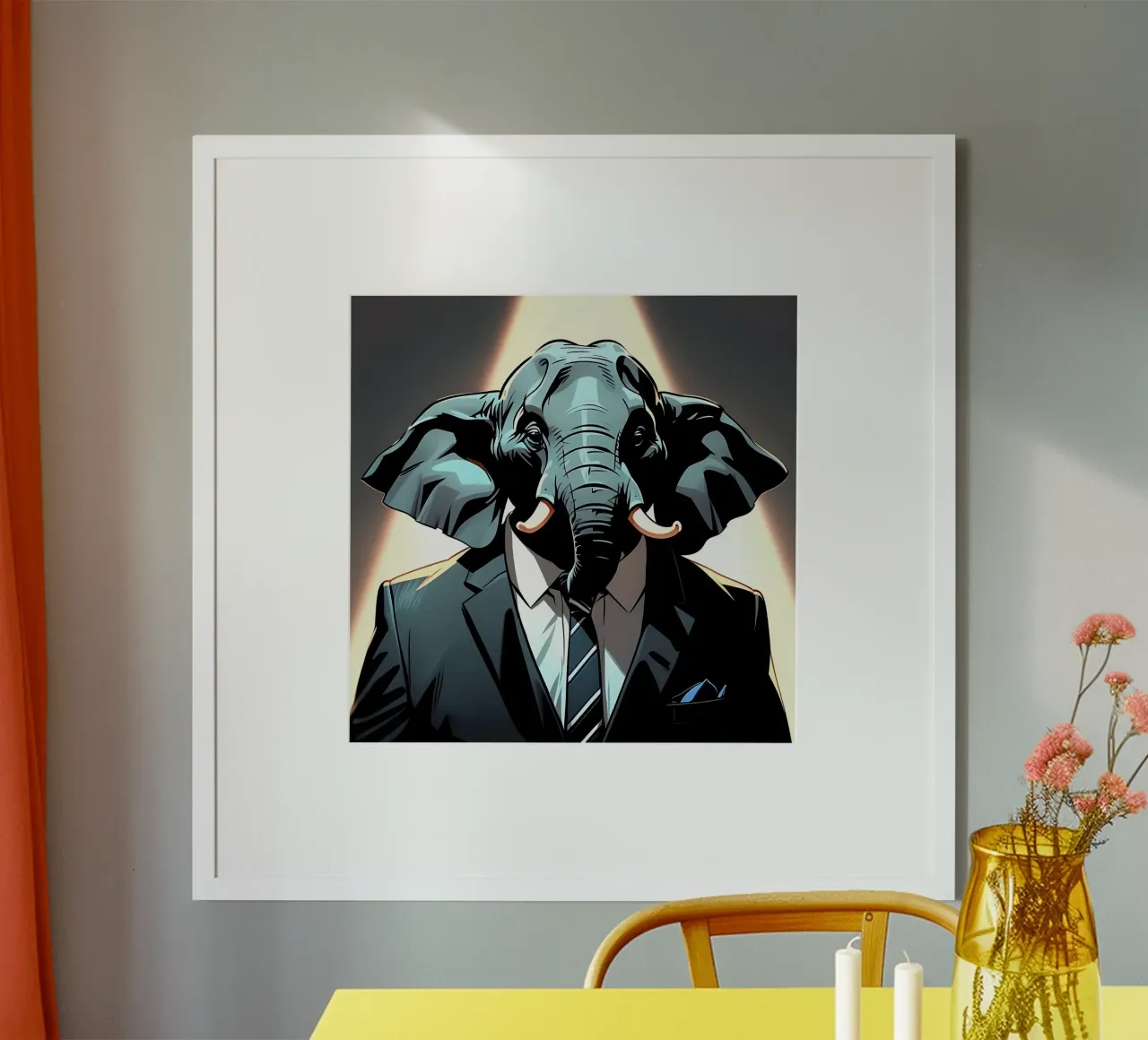Stile_elefante_C_1 carta hahnemühle da Tierisch bunt by LK