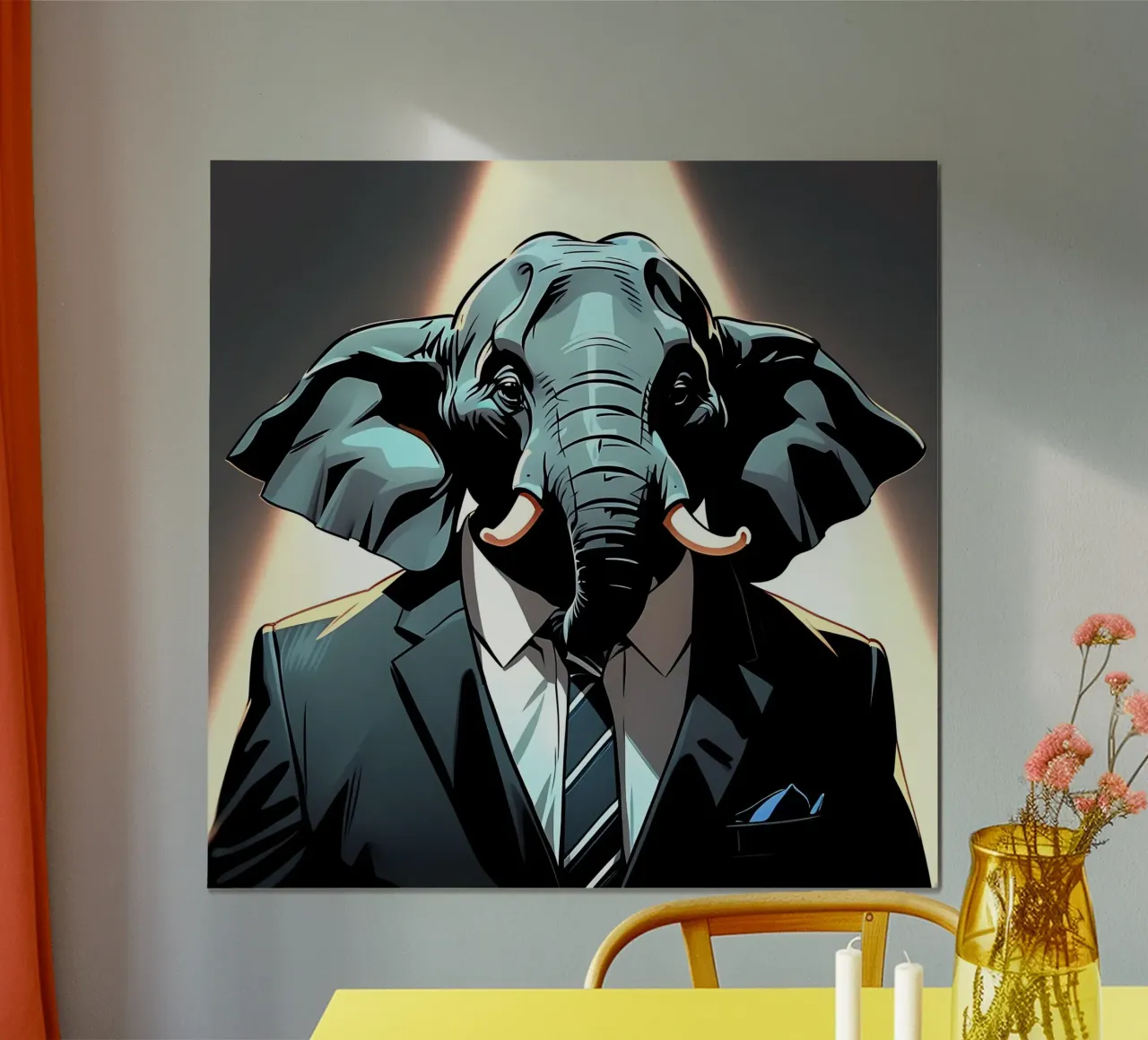 Stile_elefante_C_1 carta hahnemühle da Tierisch bunt by LK