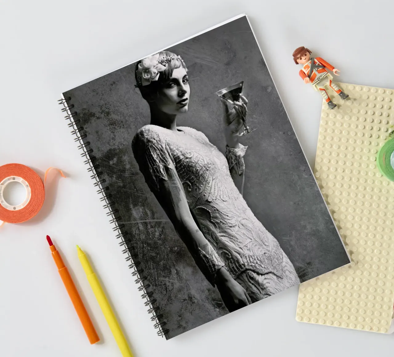 Cocktail Attire spiral notebook by Runway Collective