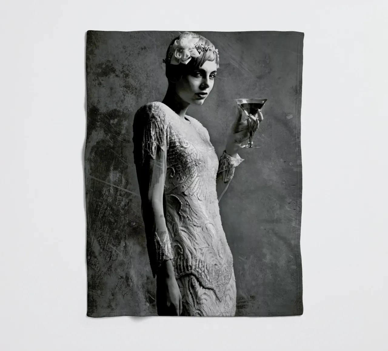 Cocktail Attire fleece blanket by Runway Collective
