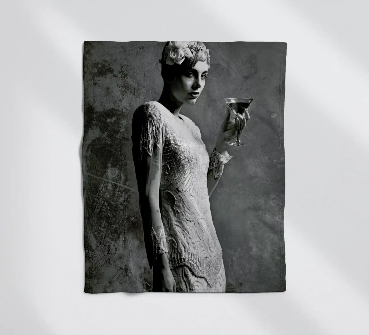 Cocktail Attire fleece blanket by Runway Collective