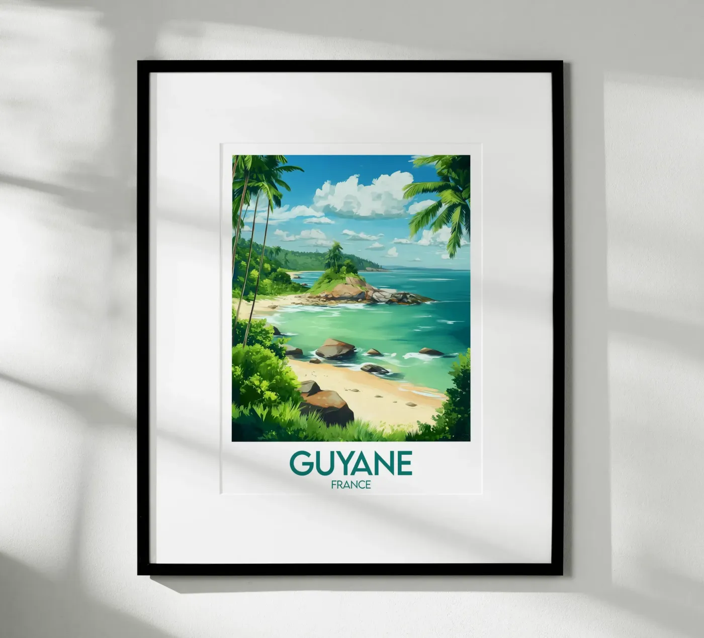Affiche Guyane France poster de Frame the World
