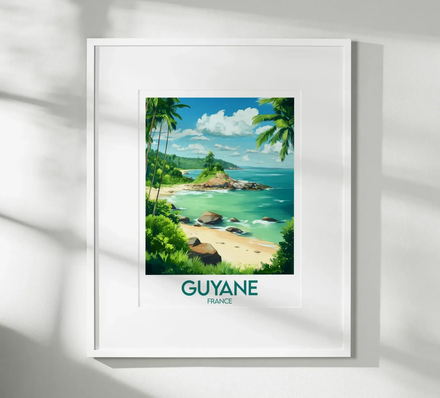 Affiche Guyane France poster de Frame the World