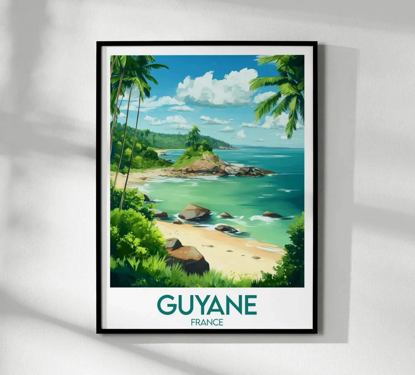 Affiche Guyane France poster de Frame the World
