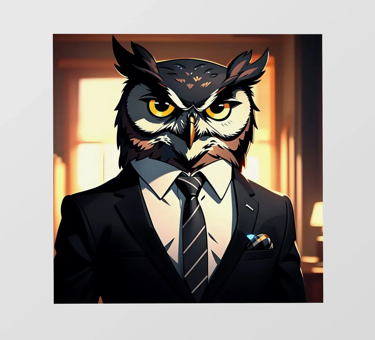 Gufo_stile_C_1 pellicola backlit da Tierisch bunt by LK